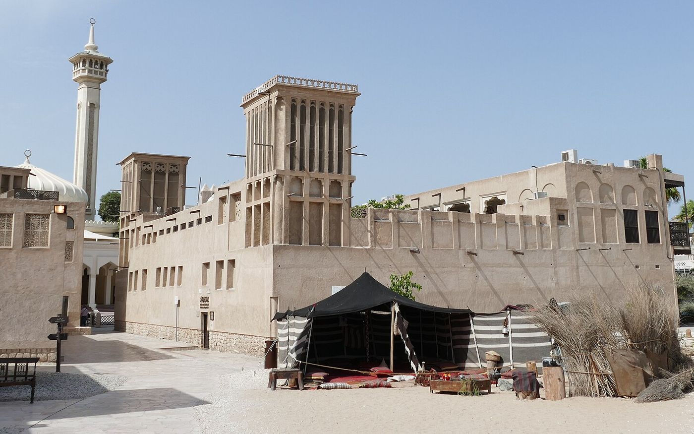 Wind towers of the Al Fahidi historic district (Bastakiya), Dubai, UAE
