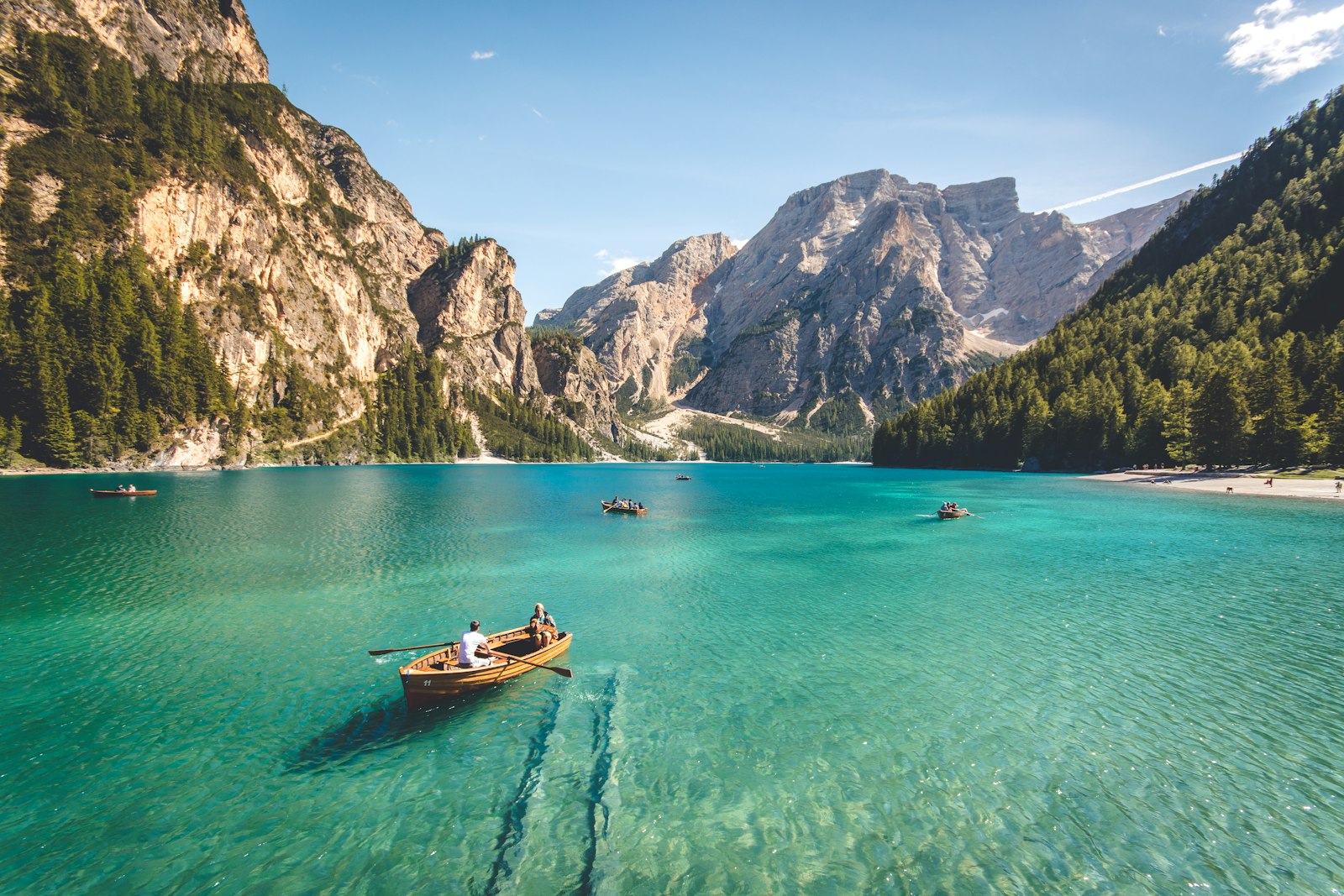 Mountain lake in the Italian Dolomites