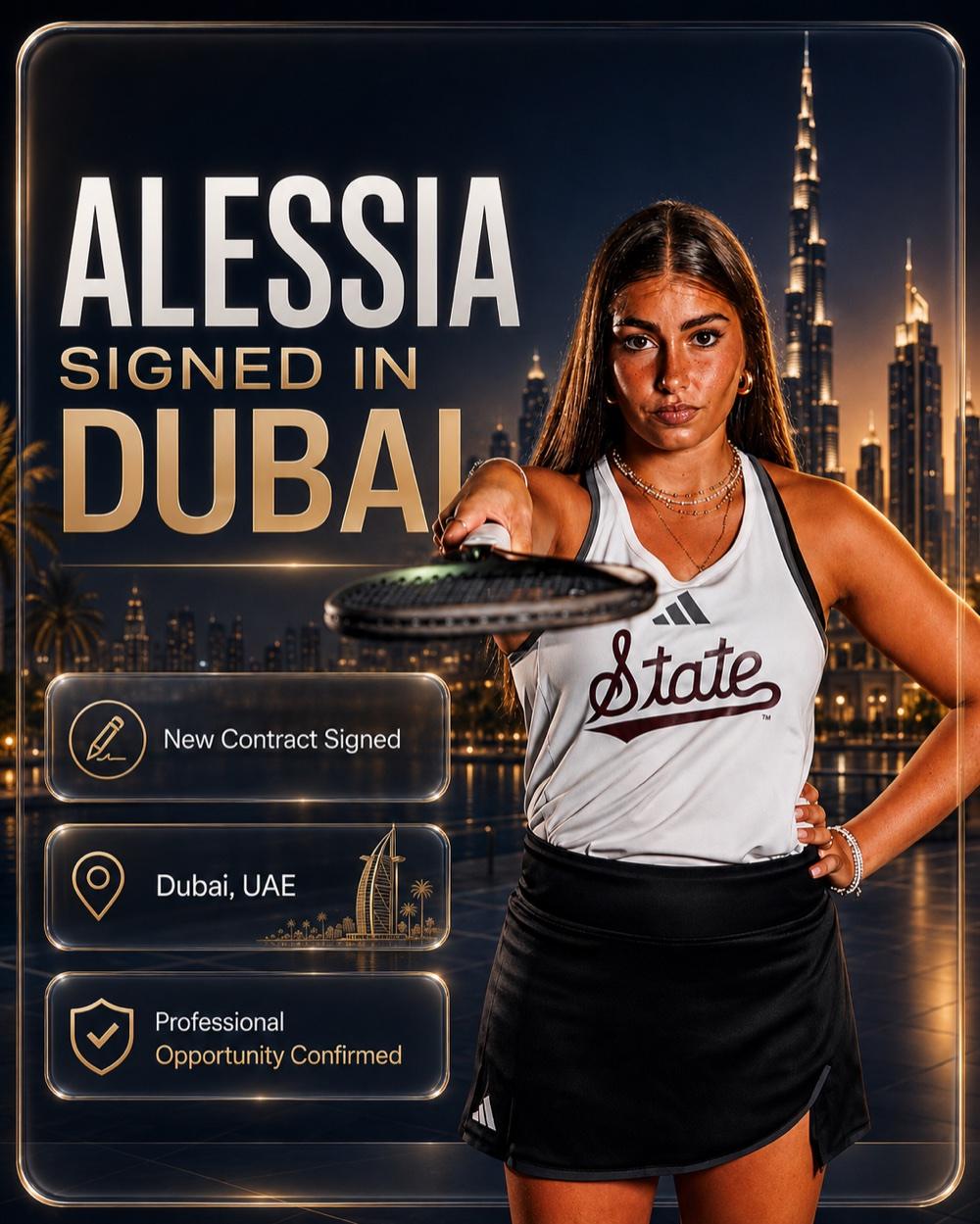 Alessia — signed in Dubai, UAE