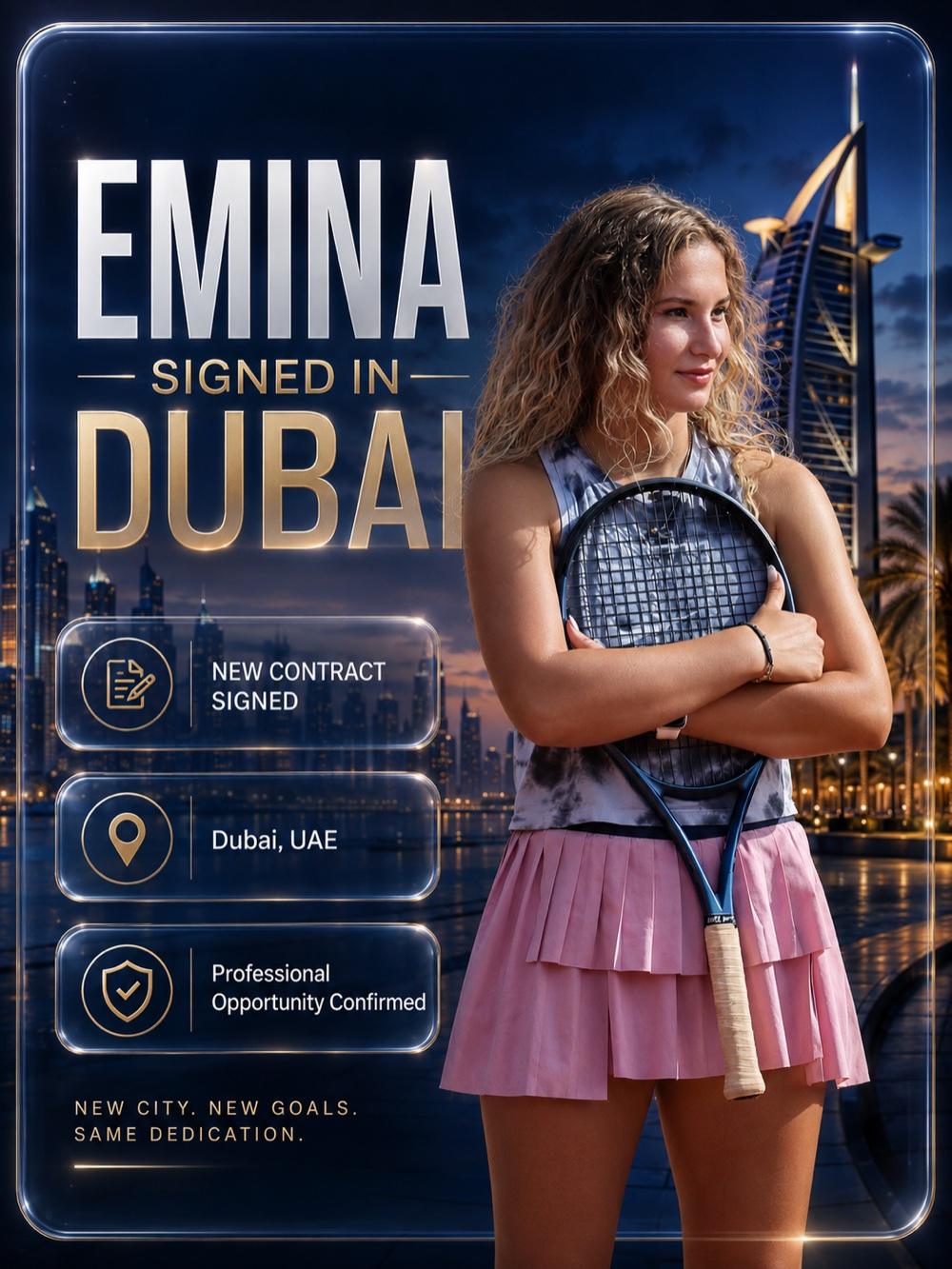 Emina — signed in Dubai, UAE