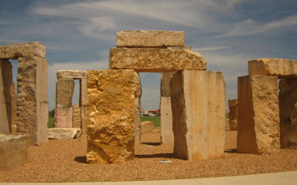 Stonehenge replica on the UTPB campus in Odessa, Texas